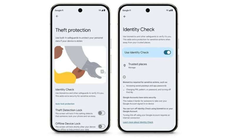 جوجل تطلق ميزة “فحص الهوية” لتعزيز أمان هواتف أندرويد - موقع الخليج الان