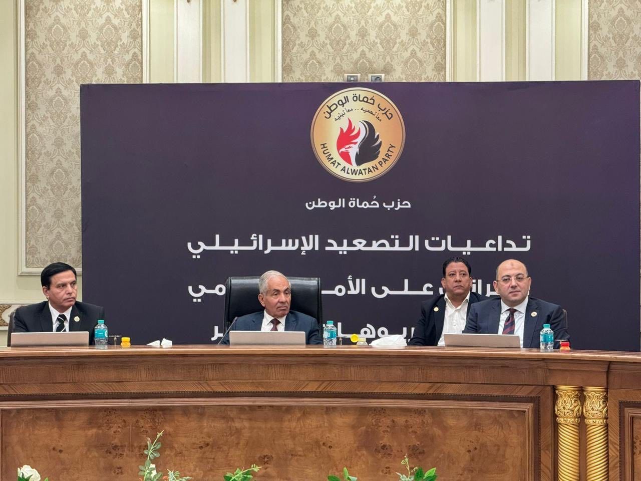 تداعيات التصعيد بين إسرائيل وإيران في مائدة مستديرة لحزب حماة الوطن - الخليج الان