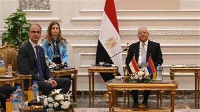 المستشار الدكتور حنفي جبالي يستقبل رئيس وزراء جمهورية صربيا - الخليج الان