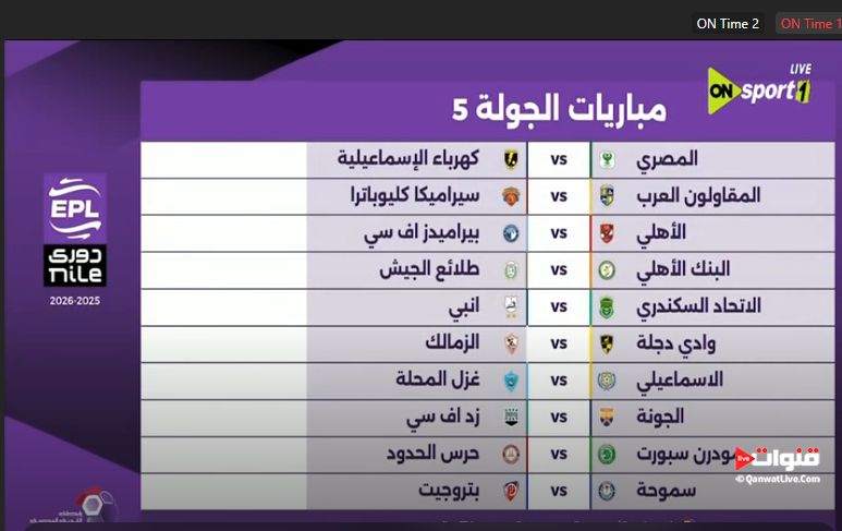 عاجل: الأهلي يواجه بيراميدز في الجولة الخامسة بالدوري الممتاز - الخليج الان