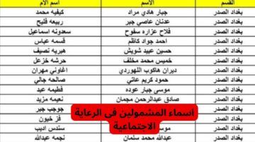 الأسماء طلعت دلوقتي.. منصة spa.gov.iq أسماء المشمولين بالرعاية الاجتماعية العراق 2025 شوف اسمك