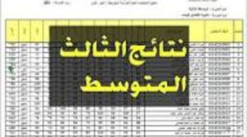 عيش يا نجم.. موعد نتائج الثالث متوسط العراق 2025 نزل وفرح الطلاب