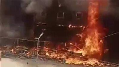 ارتفاع عدد المصابين باختناق في حريق مخزن بالمنطقة الصناعية بالإسماعيلية إلى 30 شخصًا - الخليج الان