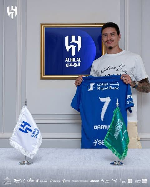 الهلال السعودي يعلن تعاقده مع داروين نونيز قادماً من ليفربول الإنجليزي مقابل 65 مليون يورو - الخليج الان
