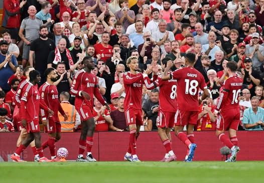 محمد صلاح يسجل هدفه العاشر في افتتاحيات الدوري الإنجليزي الممتاز ويقود ليفربول للفوز على بورنموث (2/4) - الخليج الان