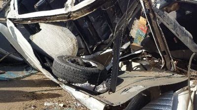 إصابة 9 أشخاص في حادث انقـ ـلاب ميكروباص بالفيوم - الخليج الان