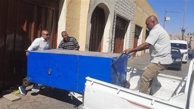 حملة مكبرة لرفع الإشغالات بأحياء وسط وجنوب مدينة الأقصر - الخليج الان