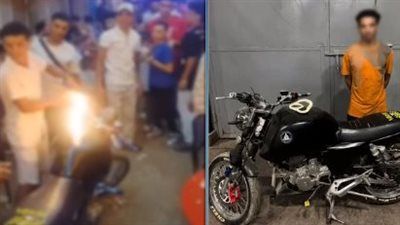 بيجامل العرسان.. ضبط شاب أشعل النيران في غطاء الوقود الخاص بدراجته النارية - الخليج الان