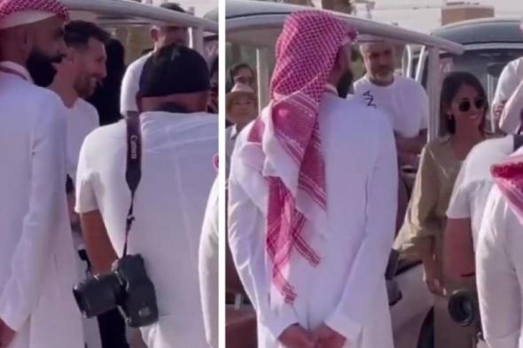 ميسي يزور الدرعية برفقة عائلته خلال جولته السياحية في السعودية (فيديو)