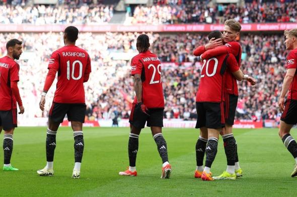 مانشستر يونايتد يضرب موعدا مع مانشستر سيتي بنهائي كأس الاتحاد الإنجليزي (فيديو)