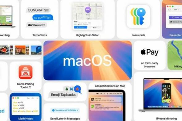 حواسيب ماك المتوافقة مع نظام macOS Sequoia الجديد - موقع الخليج الان
