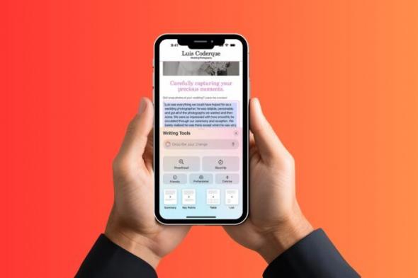 كيفية استخدام أدوات الكتابة المدعومة بالذكاء الاصطناعي في هواتف آيفون  - موقع الخليج الان