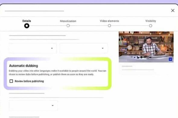 بالذكاء الاصطناعي.. يوتيوب تتيح ميزة الدبلجة التلقائية على نطاق واسع - موقع الخليج الان